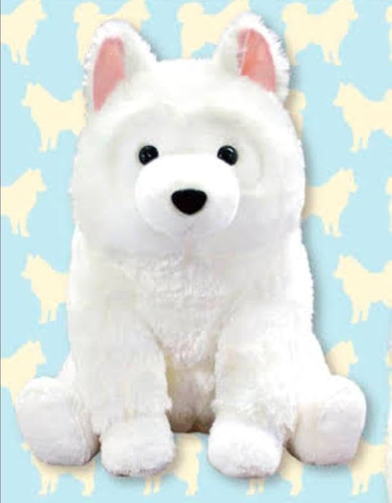 Amazon.co.jp: くったりサモエドくんごきげん ぬいぐるみ しろろ